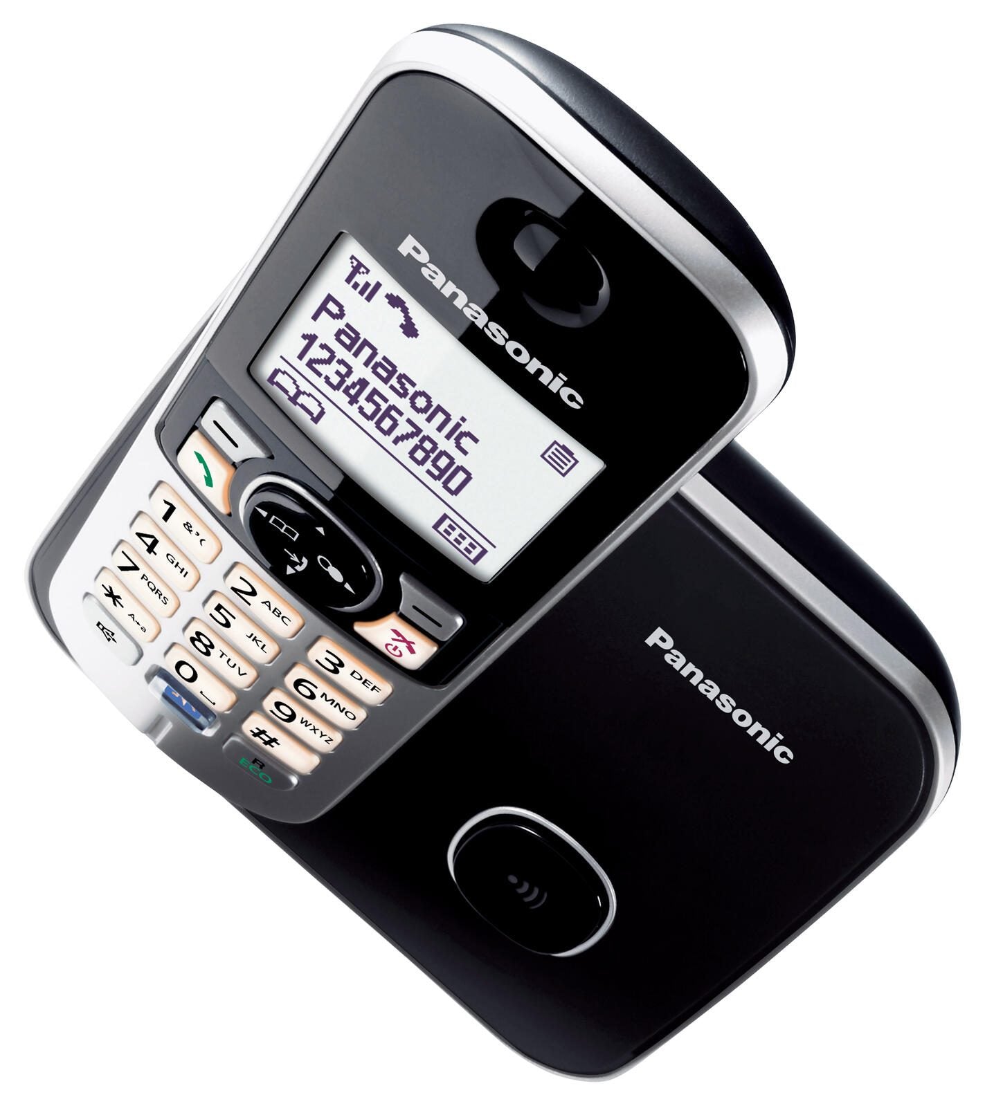 Panasonic Schnurloses Telefon KX-TG6811GB schwarz-silber