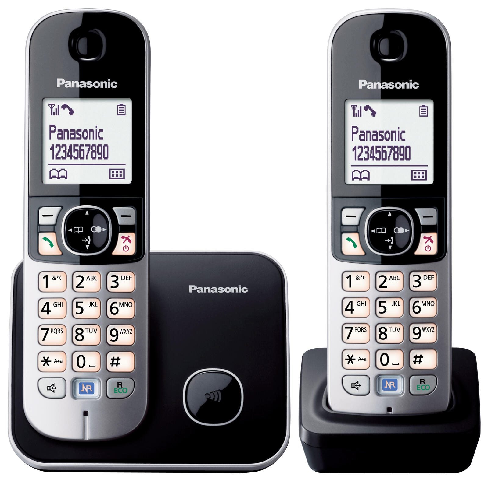 Panasonic Schnurloses Telefon KX-TG6812GB schwarz