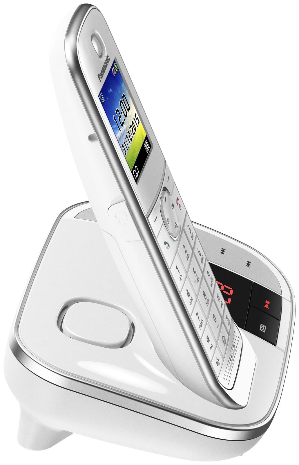 Panasonic Schnurloses Telefon-Set mit Anrufbeantworter KX-TGJ322GW weiß