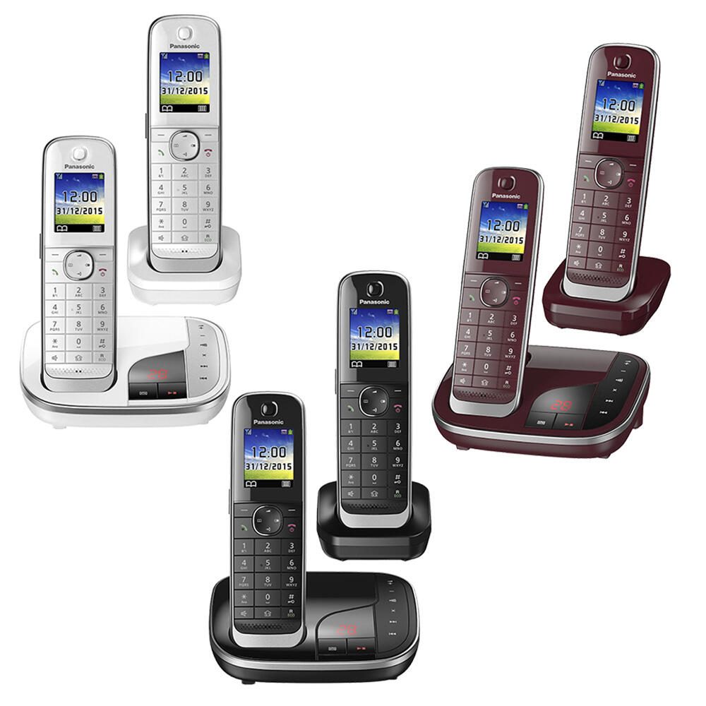 Panasonic Schnurloses Telefon-Set mit Anrufbeantworter KX-TGJ322GB schwarz