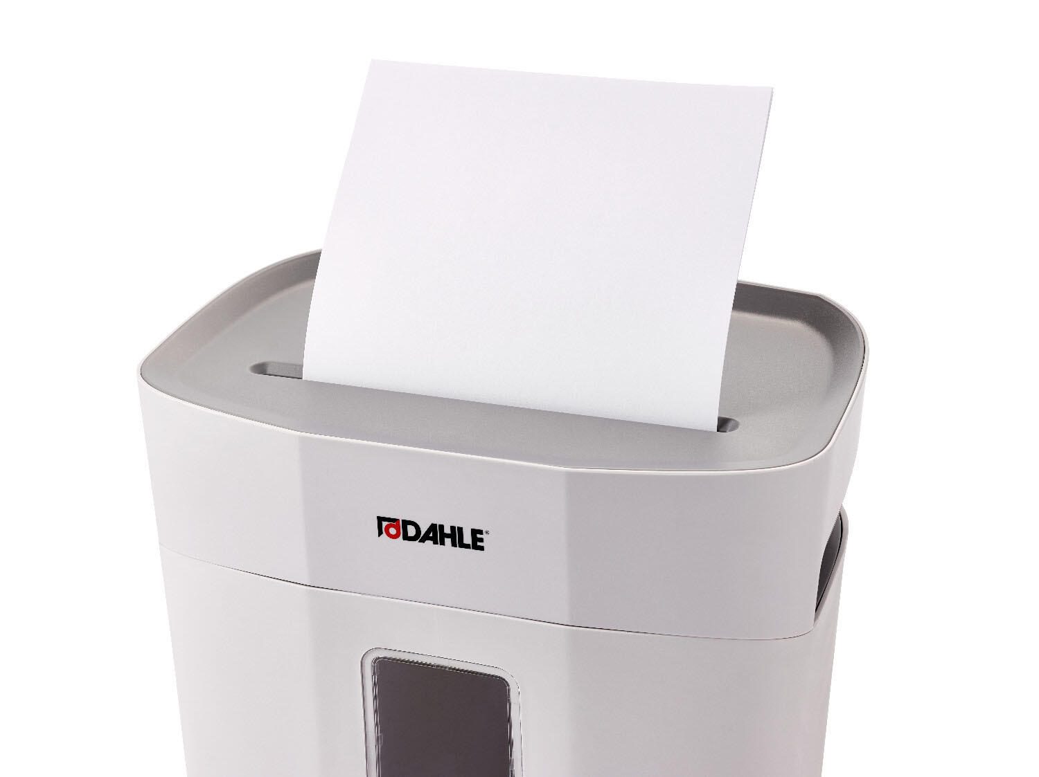 DAHLE PaperSAFE 120 Aktenvernichter mit Partikelschnitt bis 8 Blatt lichtgrau