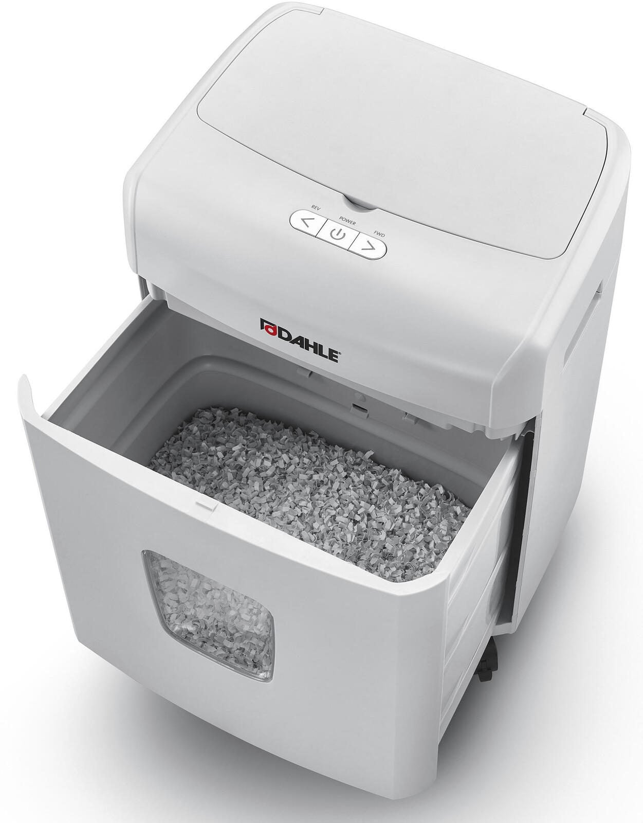 DAHLE ShredMATIC 90 Aktenvernichter mit Partikelschnitt bis 90 Blatt lichtgrau