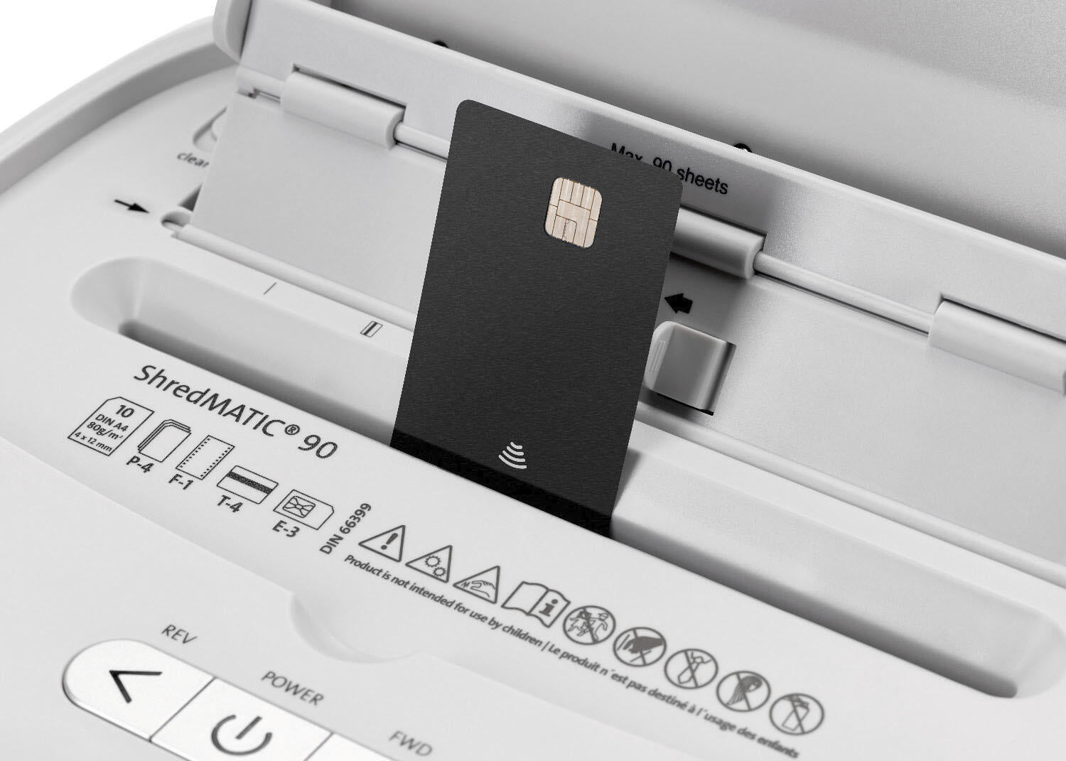 DAHLE ShredMATIC 90 Aktenvernichter mit Partikelschnitt bis 90 Blatt lichtgrau