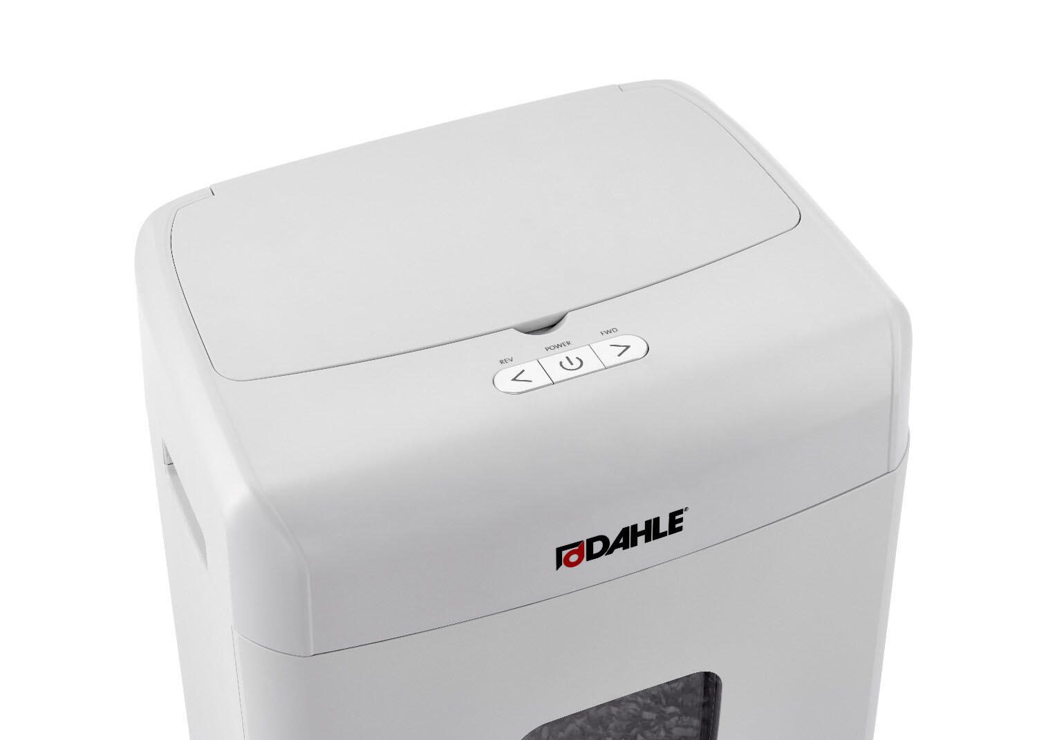 DAHLE ShredMATIC 90 Aktenvernichter mit Partikelschnitt bis 90 Blatt lichtgrau