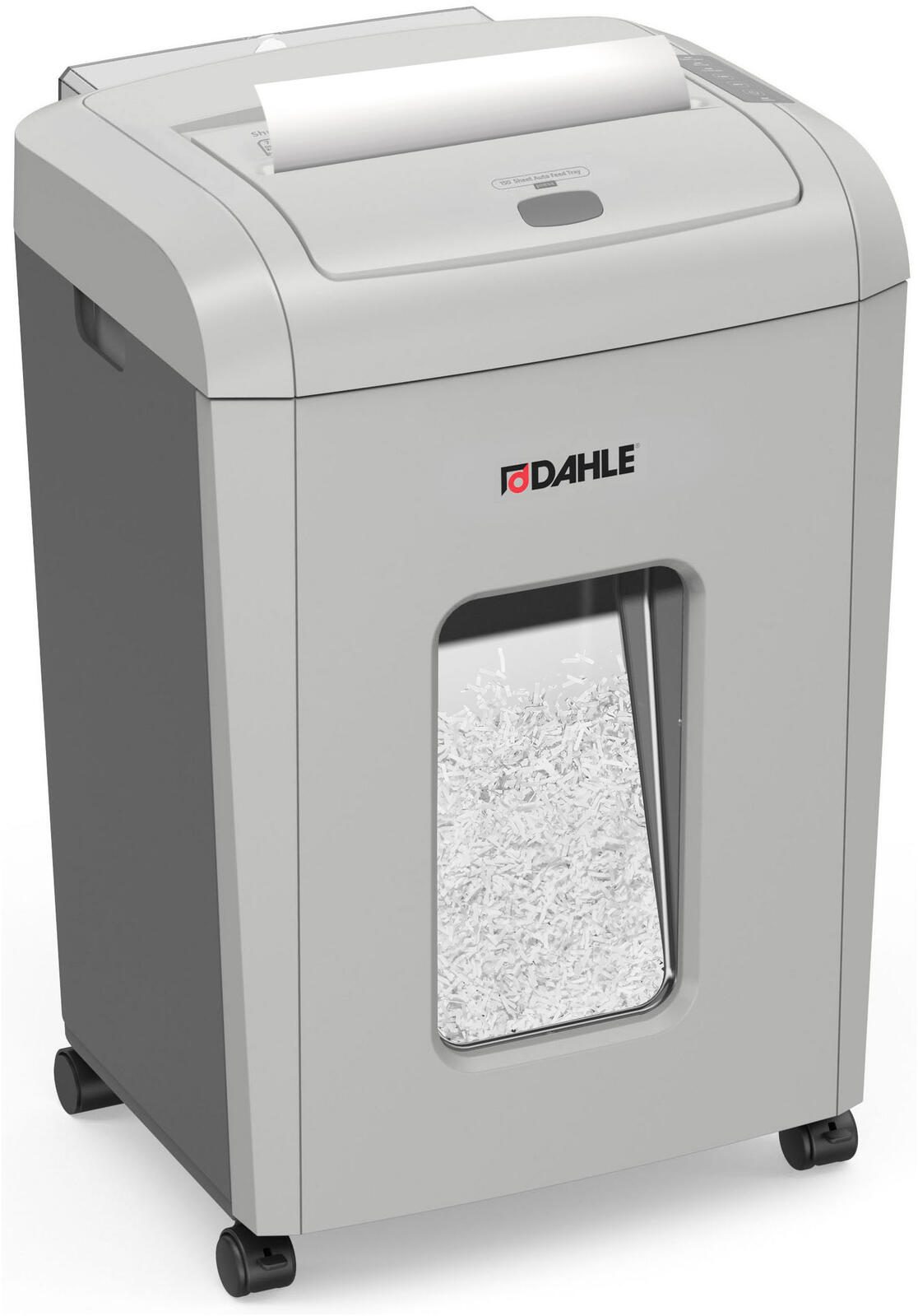 DAHLE ShredMATIC 150 Aktenvernichter mit Partikelschnitt bis 150 Blatt lichtgrau