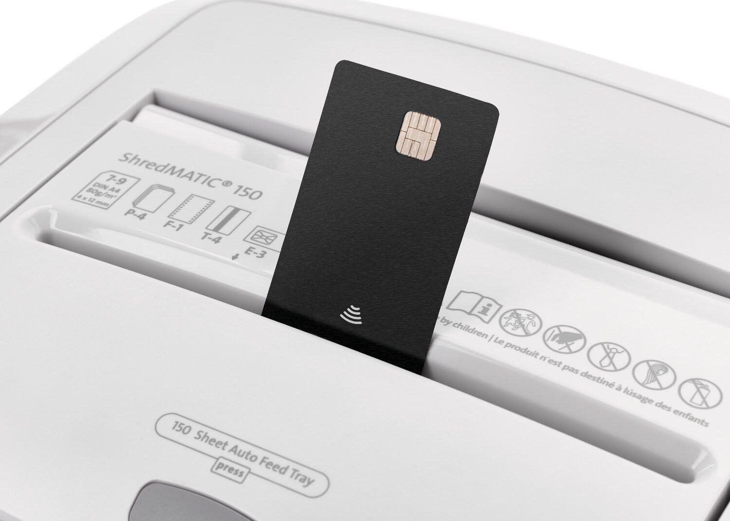 DAHLE ShredMATIC 150 Aktenvernichter mit Partikelschnitt bis 150 Blatt lichtgrau