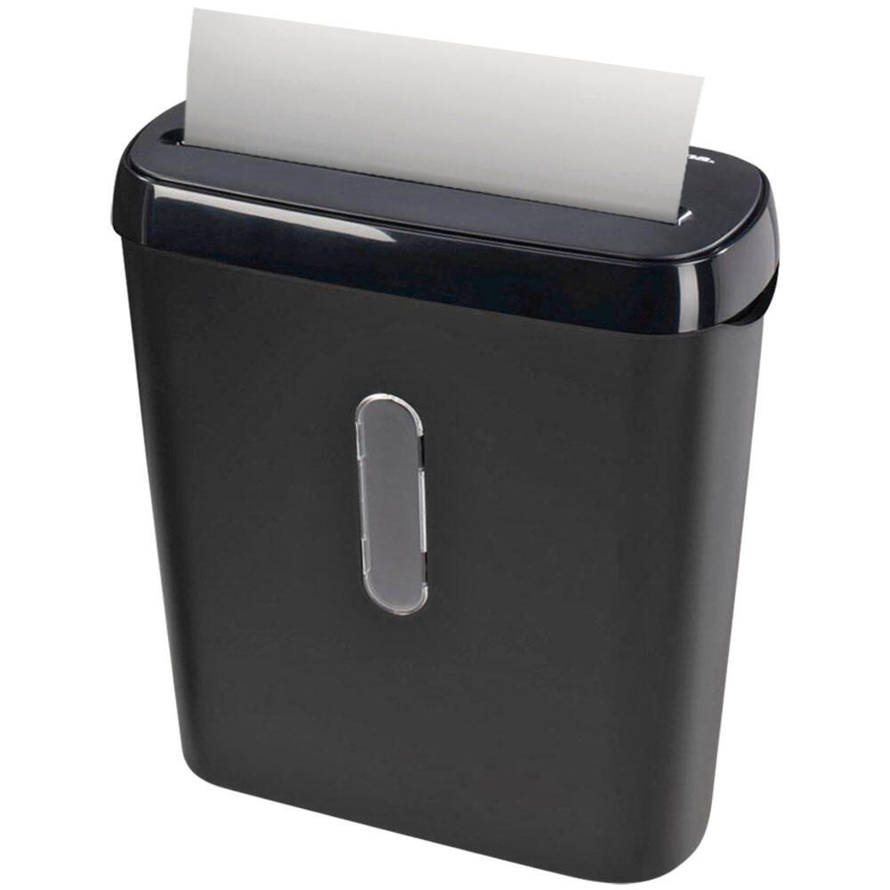 Hama Basic S6 Aktenvernichter mit Streifenschnitt bis 6 Blatt schwarz