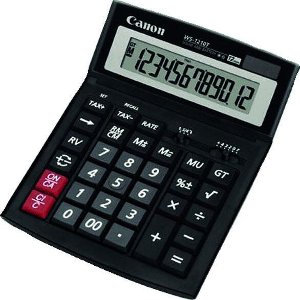 Canon Tischrechner WS-1210T schwarz