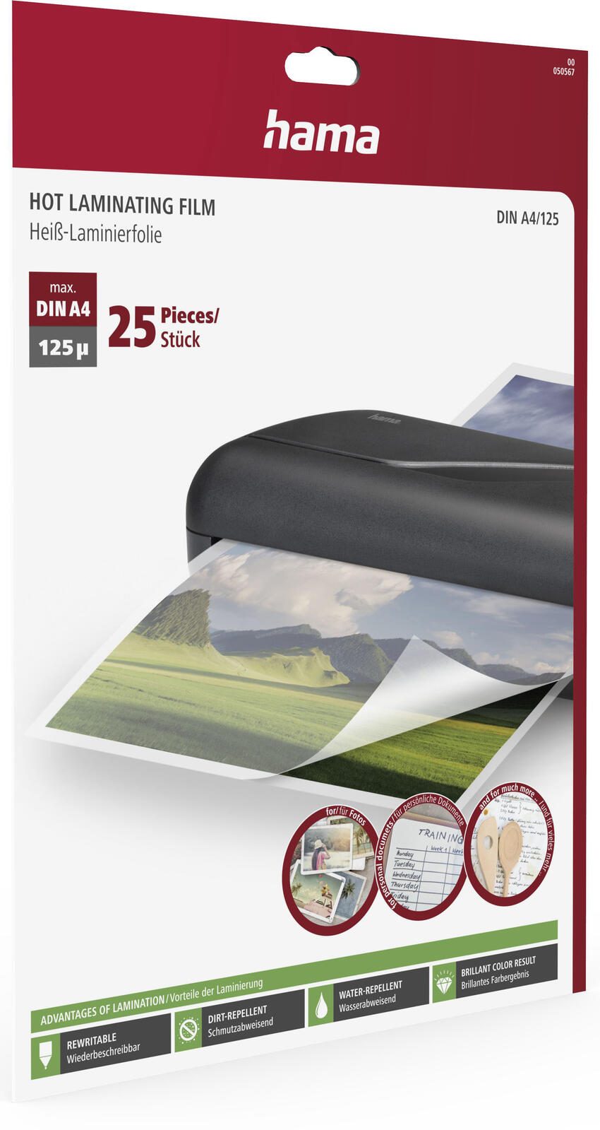 Hama Laminierfolien glänzend 125 mikron A4