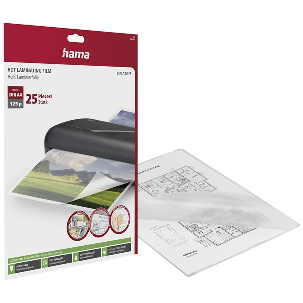 Hama Laminierfolien glänzend 125 mikron A4
