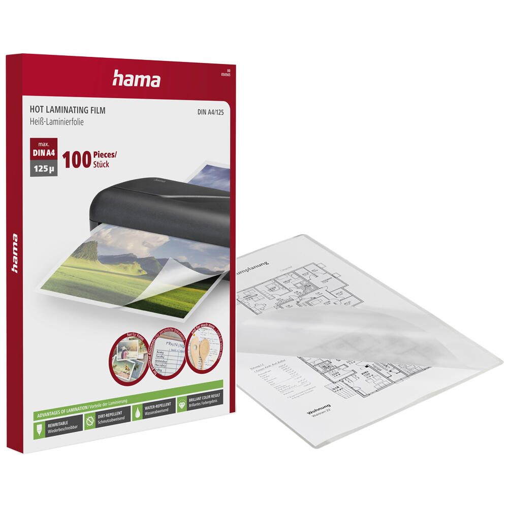 Hama Laminierfolien glänzend 125 mikron A4