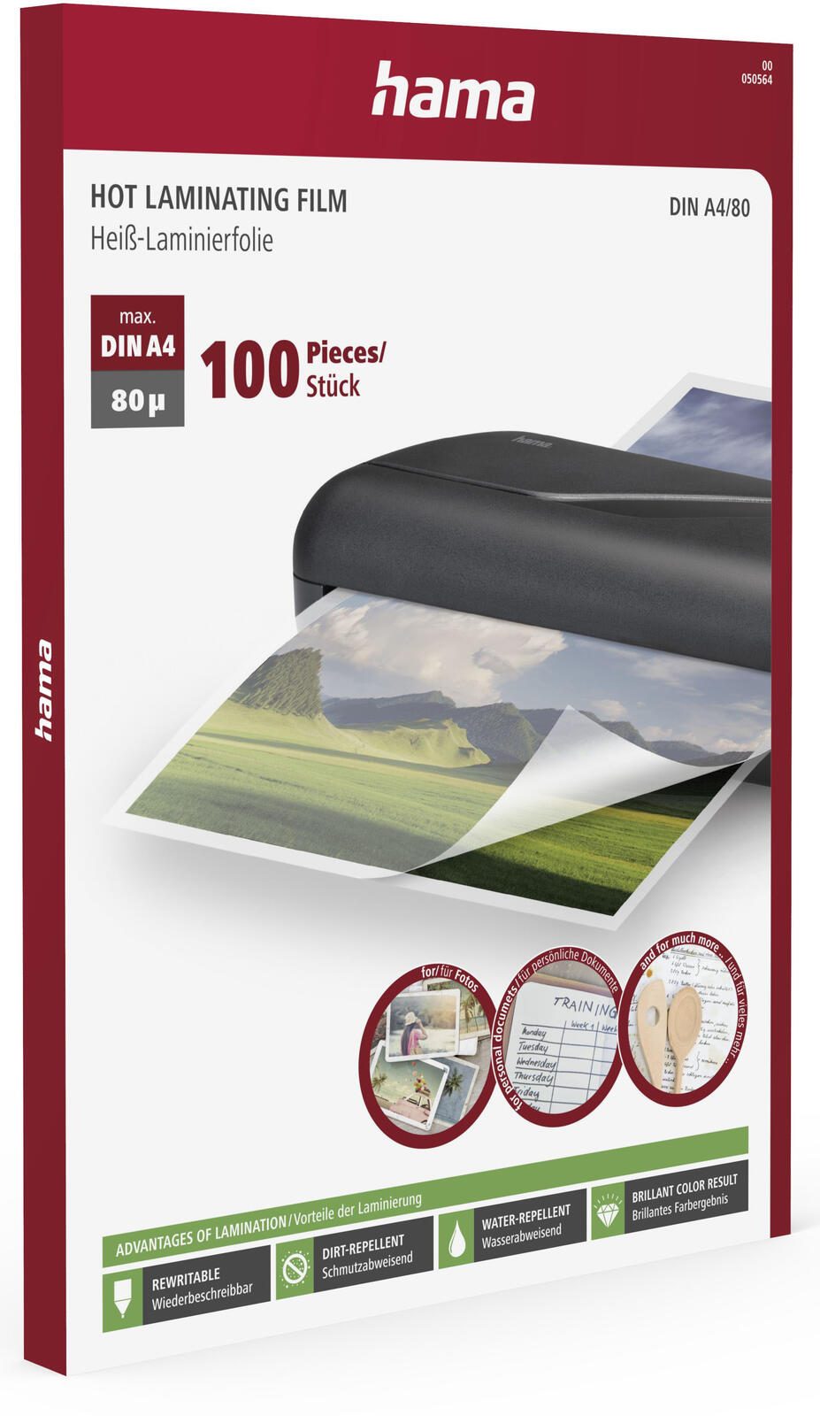 Hama Laminierfolien glänzend 80 mikron A4