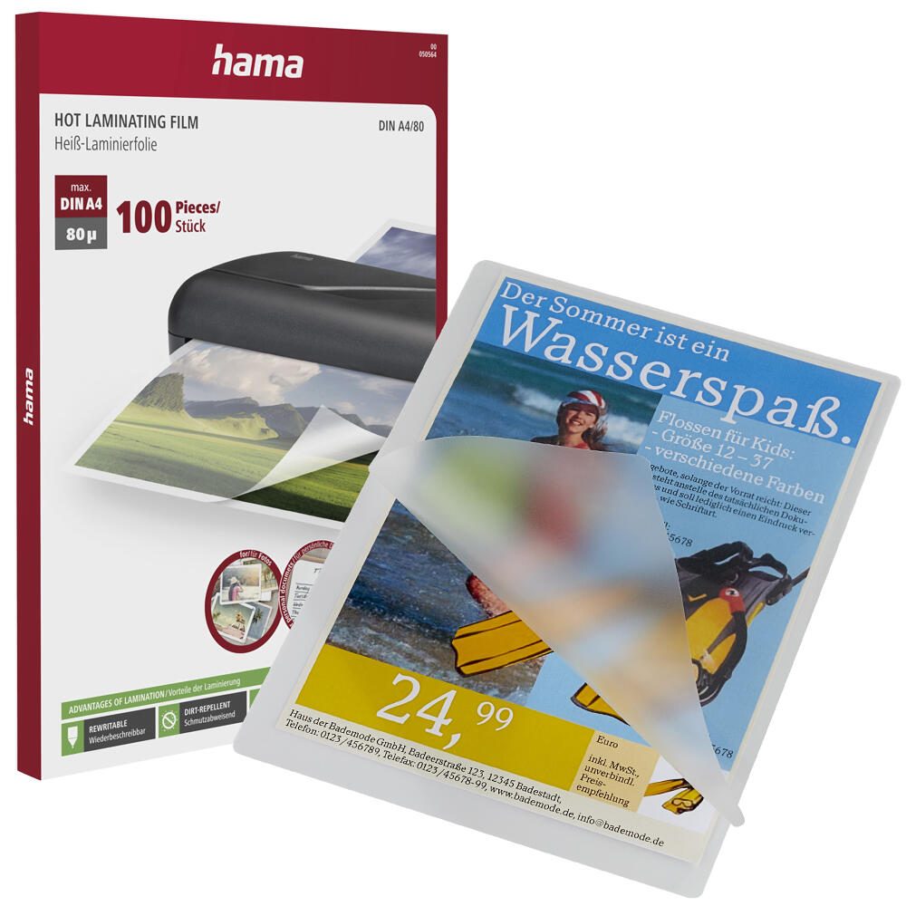 Hama Laminierfolien glänzend 80 mikron A4