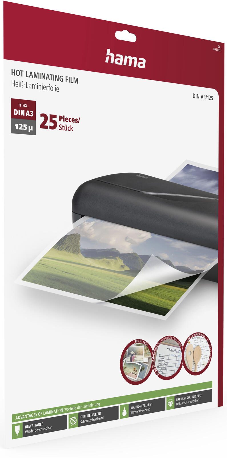 Hama Laminierfolien glänzend 125 mikron A3