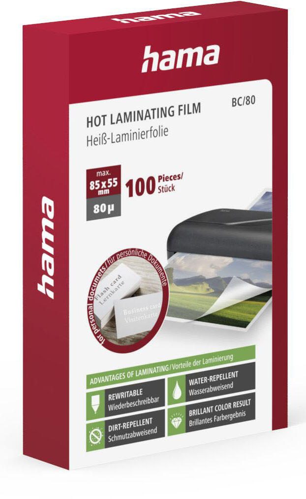 Hama Laminierfolien glänzend 6,0 x 9,5 cm 80 mikron