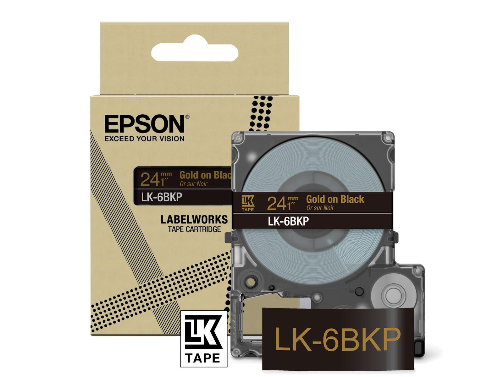 EPSON Band LK-6BKP 24mm schwa.
