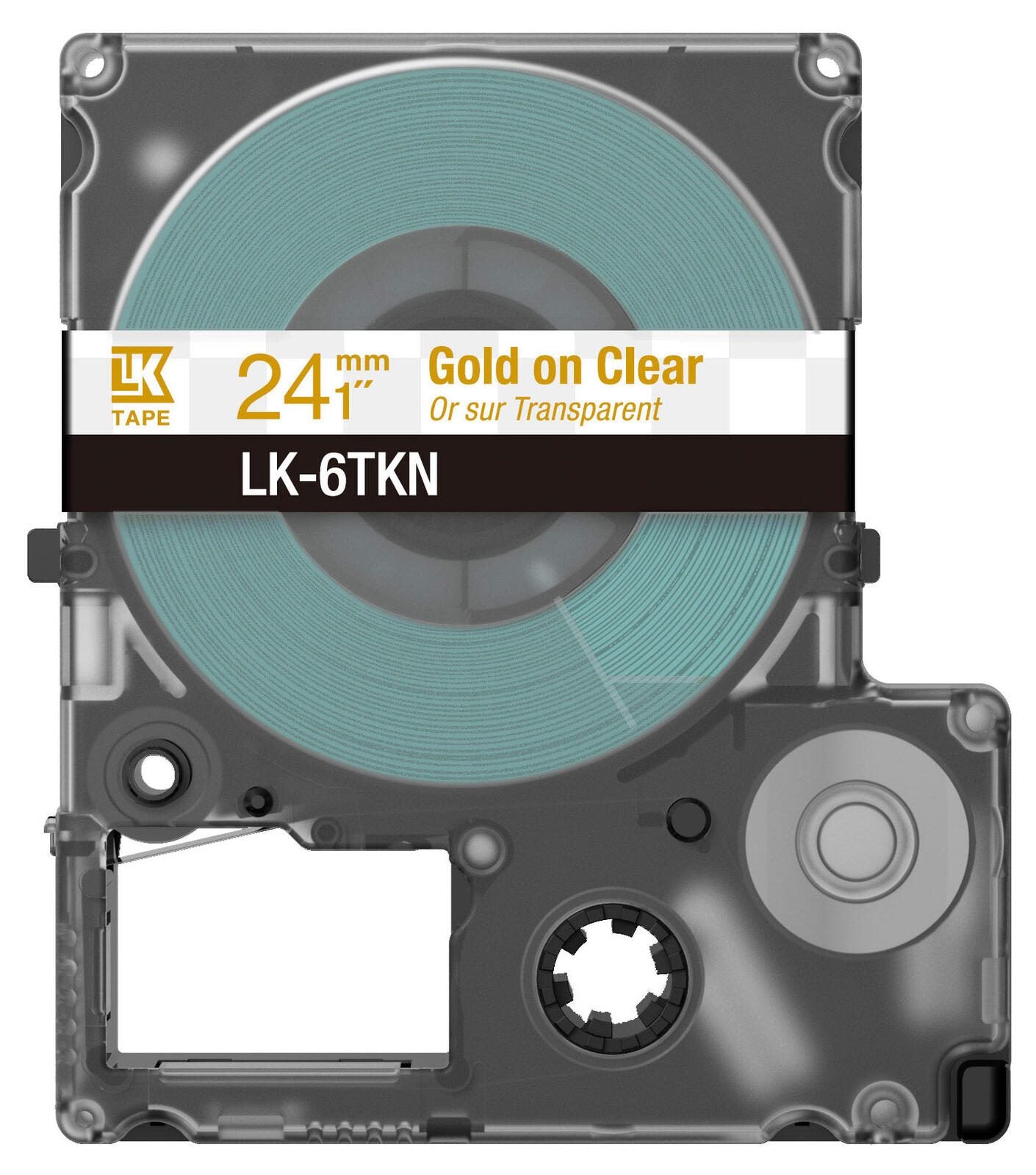 EPSON Band LK-4WBW - 24 mm - Gold auf durchsichtig