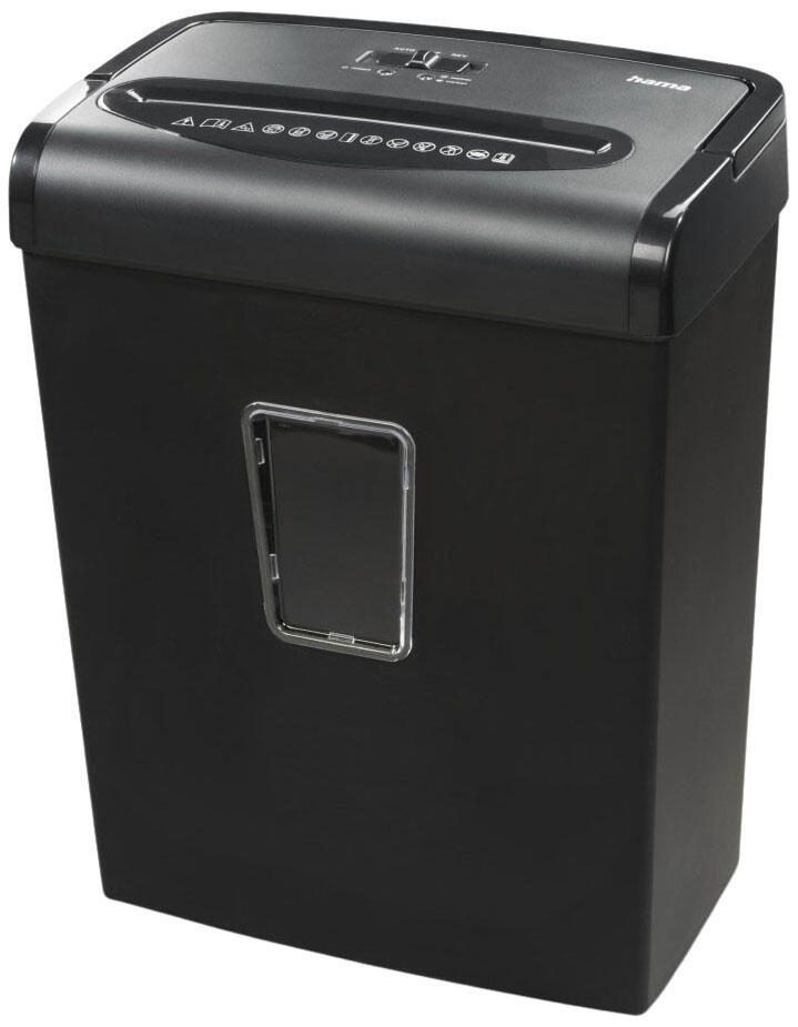 Hama Premium M8+ Aktenvernichter mit Partikelschnitt bis 8 Blatt schwarz