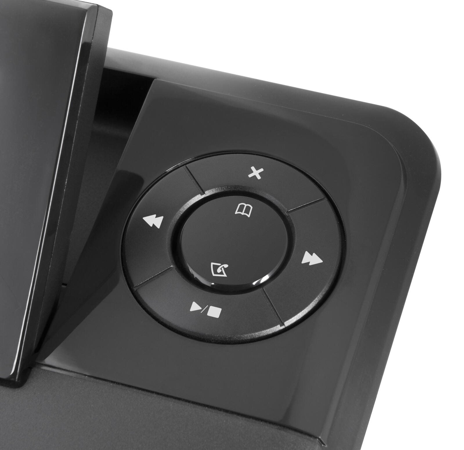 doro Comfort 4005 Schnurgebundenes Telefon-Set mit Anrufbeantworter schwarz