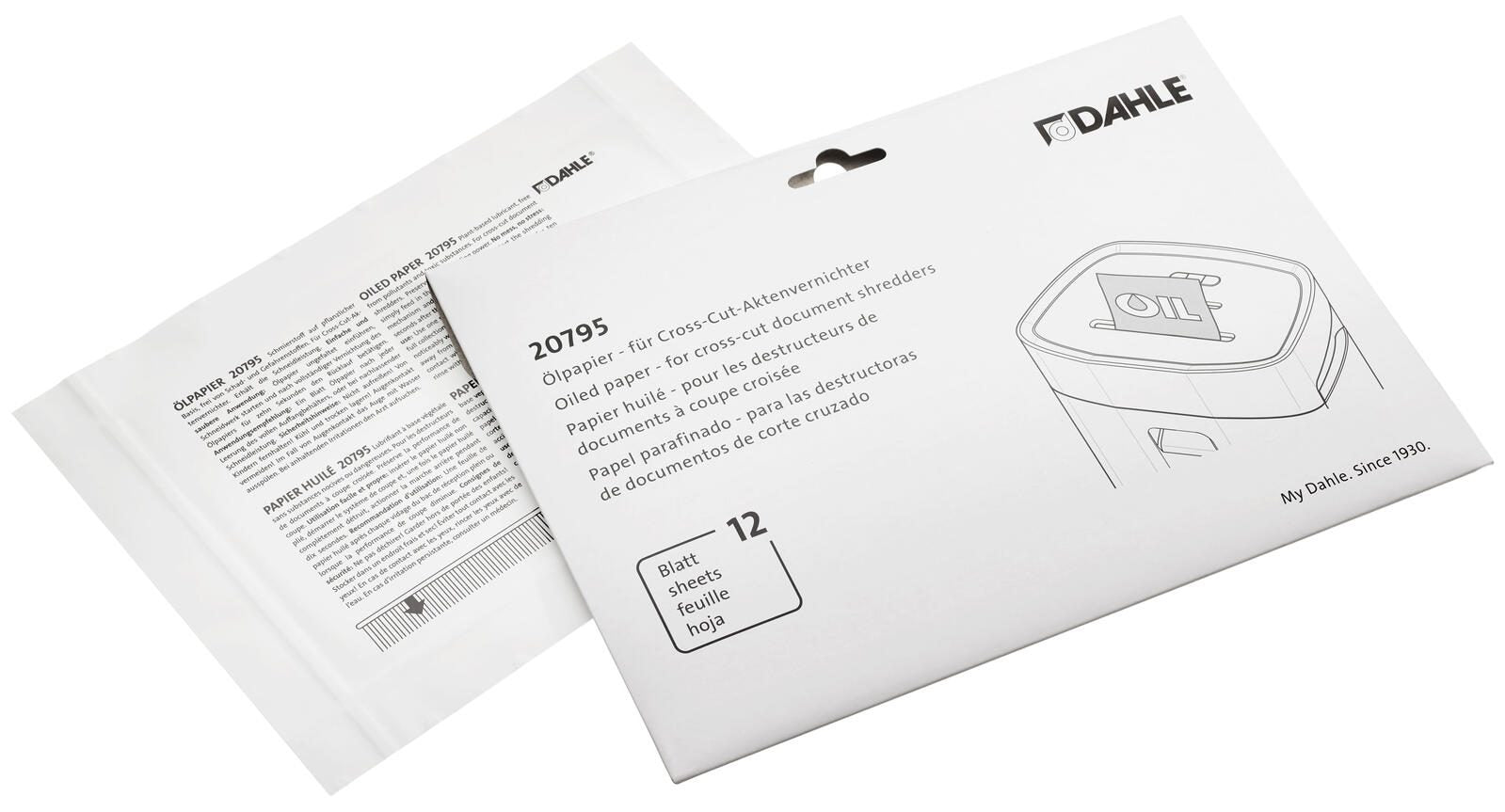 DAHLE Aktenvernichter-Ölblätter 12 Blatt
