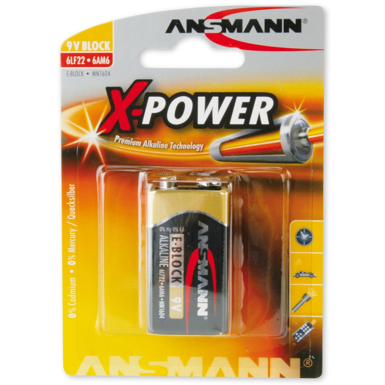 ANSMANN Batterie E-Block 9 V