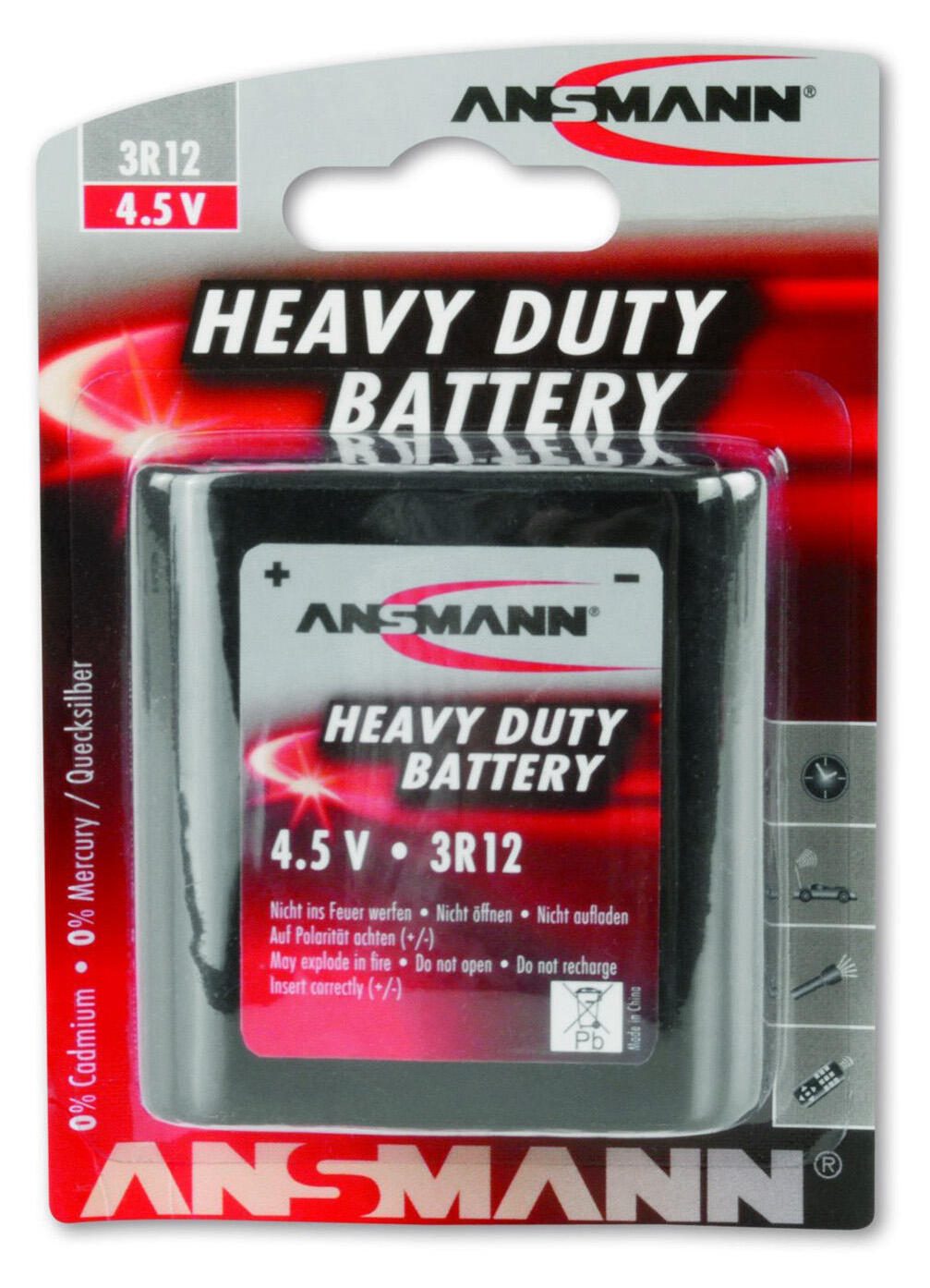 ANSMANN Batterie Flachbatterie 4.5 V