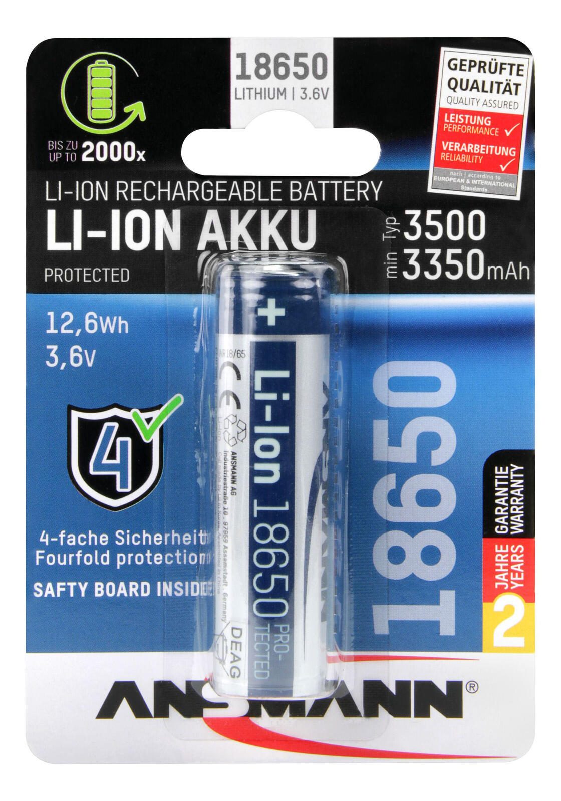 ANSMANN Akku 18650 3.6 V