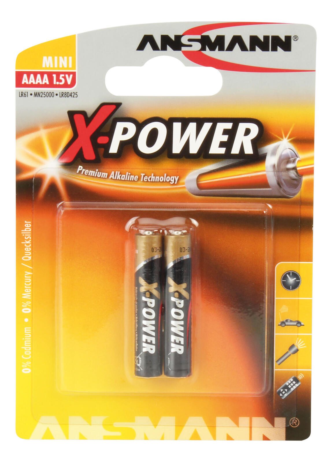 ANSMANN Batterien Mini AAAA 1.5 V