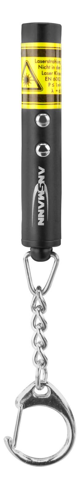ANSMANN Laserpointer Keychain 2-in-1, roter Laser