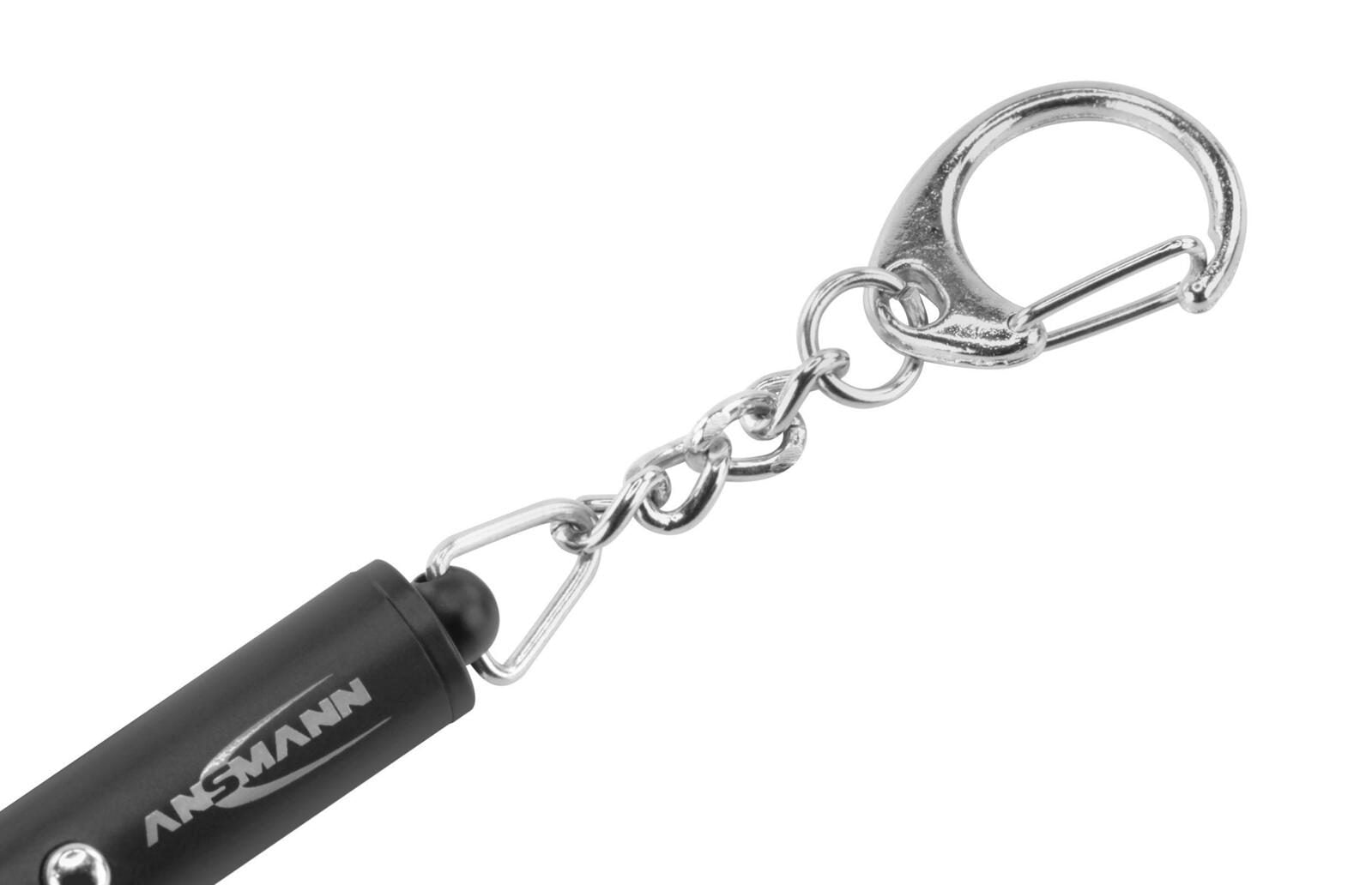 ANSMANN Laserpointer Keychain 2-in-1, roter Laser