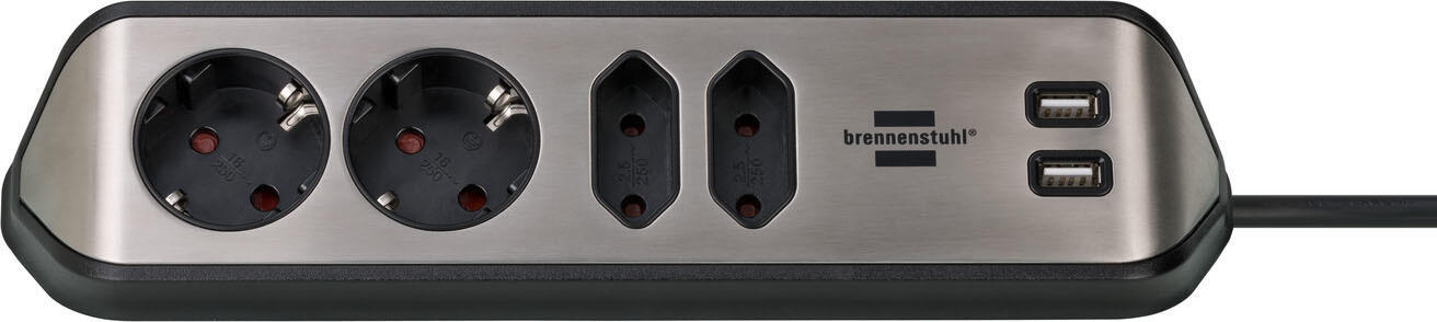 brennenstuhl Steckdosenleiste 2 m