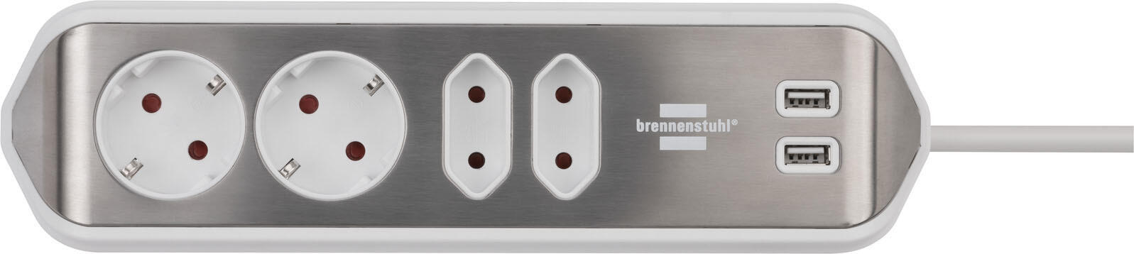 brennenstuhl Steckdosenleiste 2 m