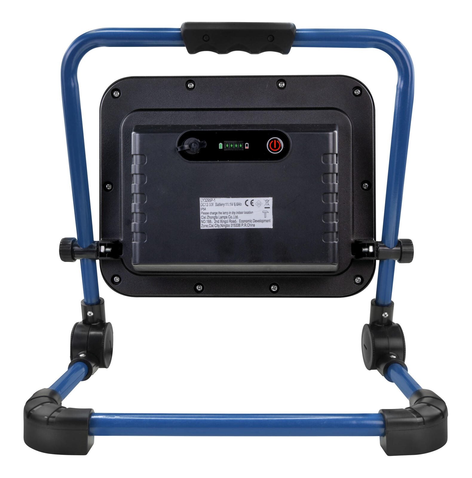 ANSMANN Akku-LED-Baustrahler 50 W blau/schwarz