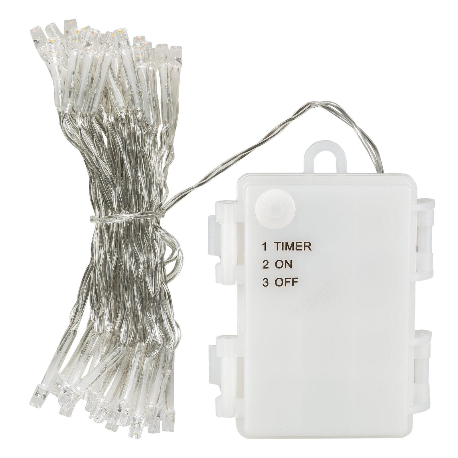 Idena Lichterkette 4.1 m transparent