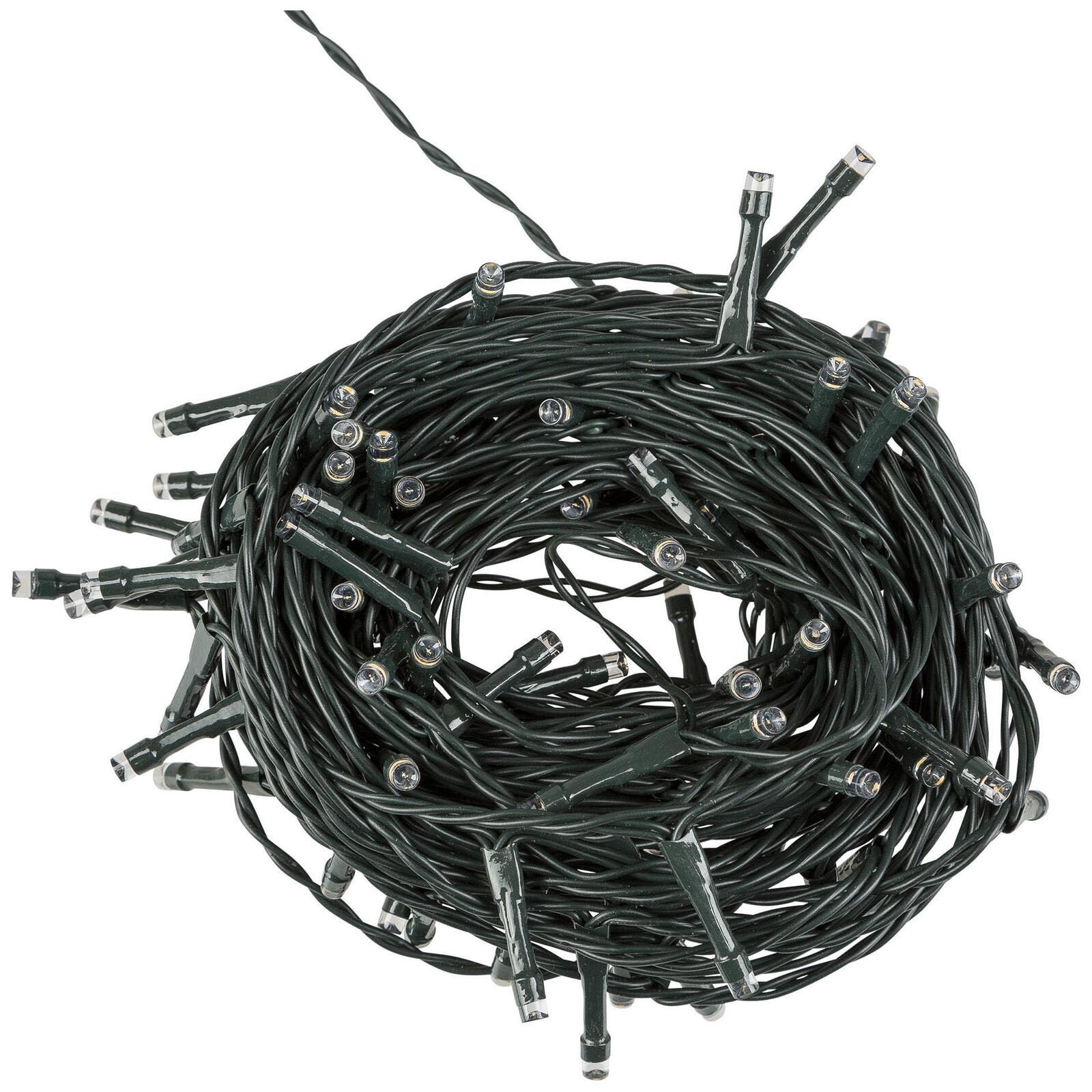 Idena Lichterkette 20 m dunkelgrün