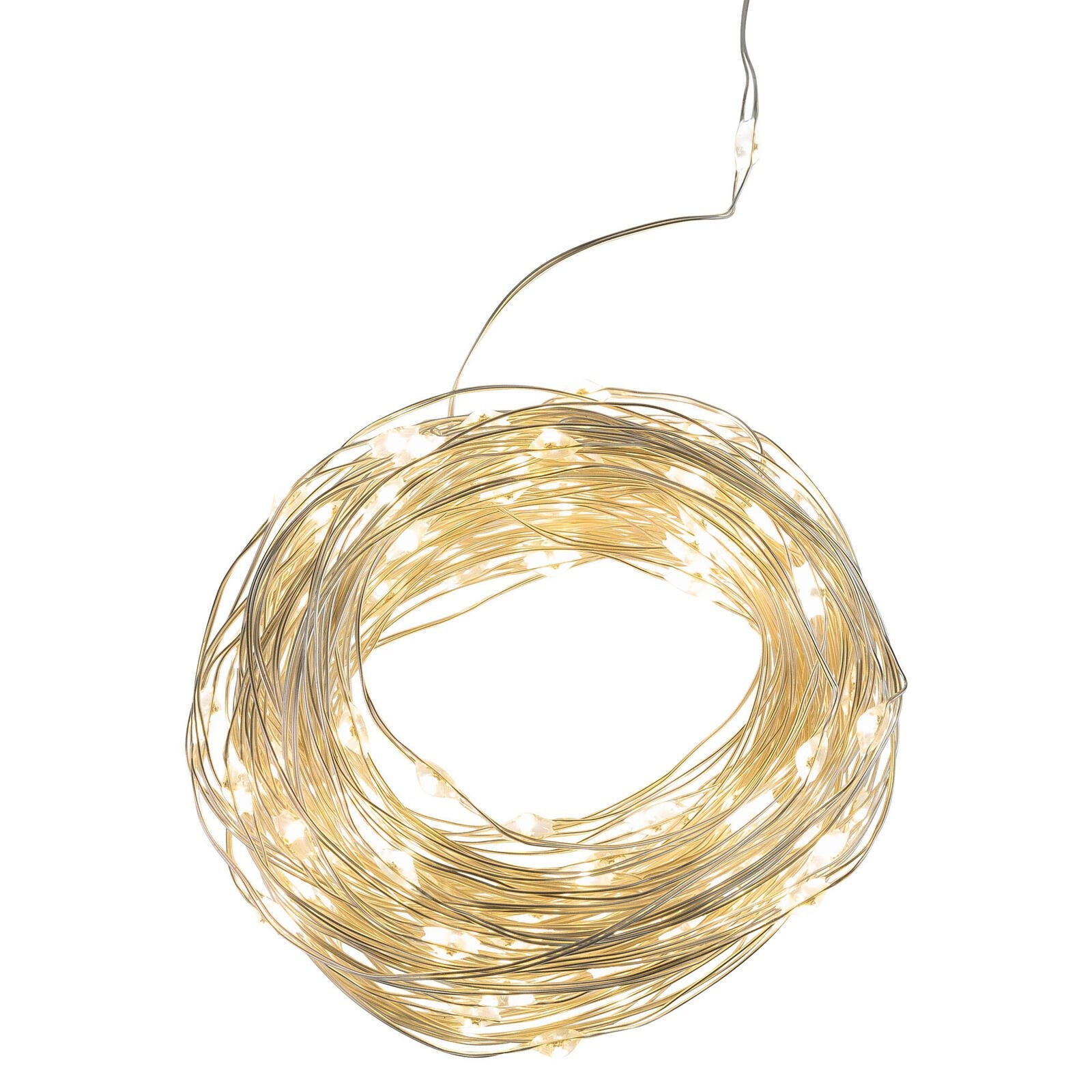 Idena Lichterkette 10.2 m silber