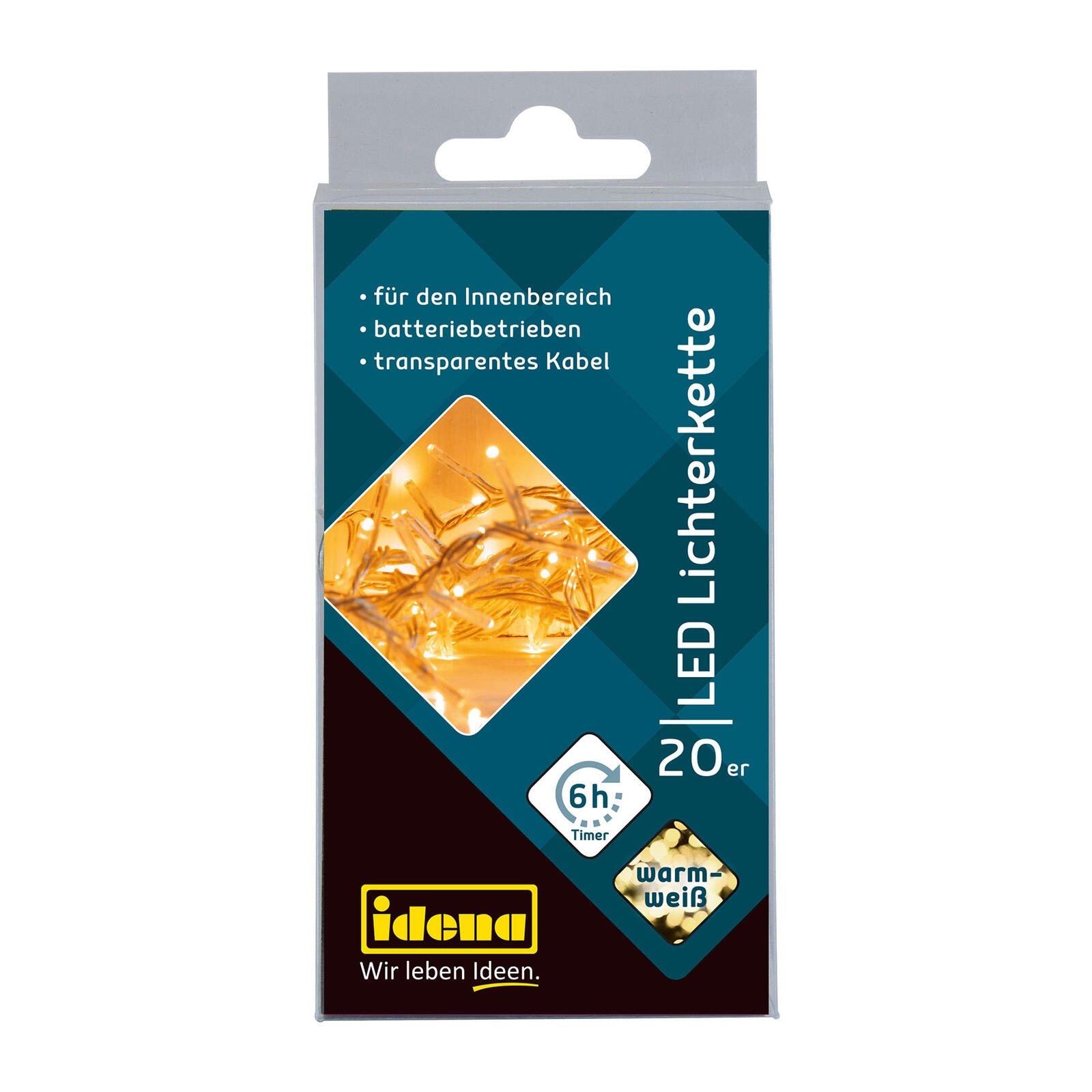 Idena Lichterkette 1.8 m transparent