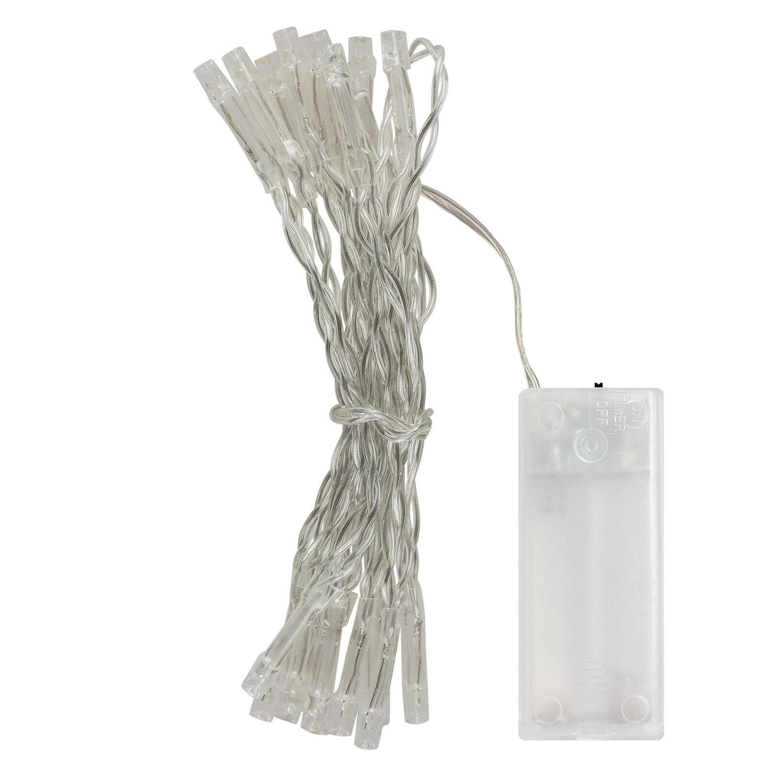 Idena Lichterkette 1 m transparent