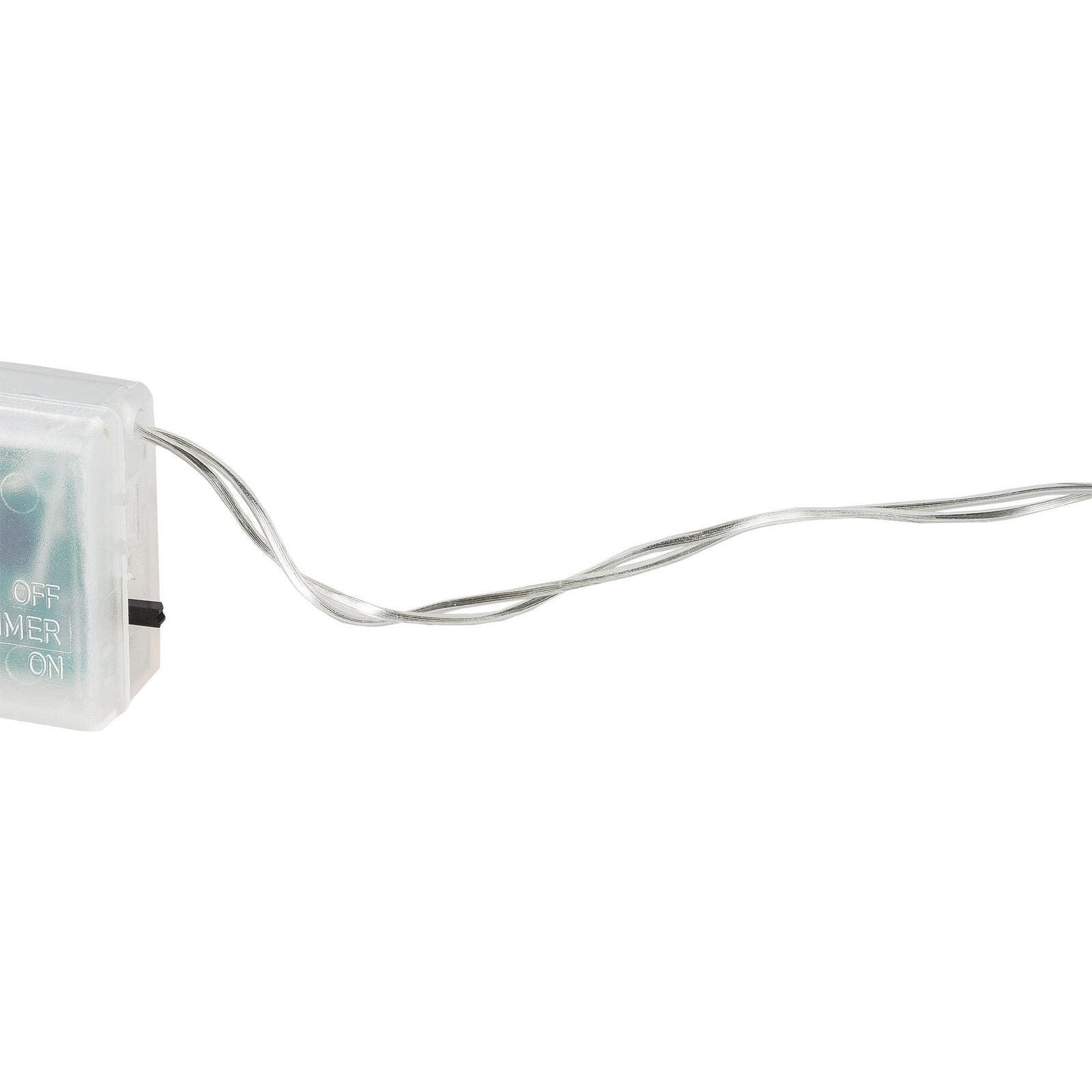 Idena Lichterkette 1 m transparent