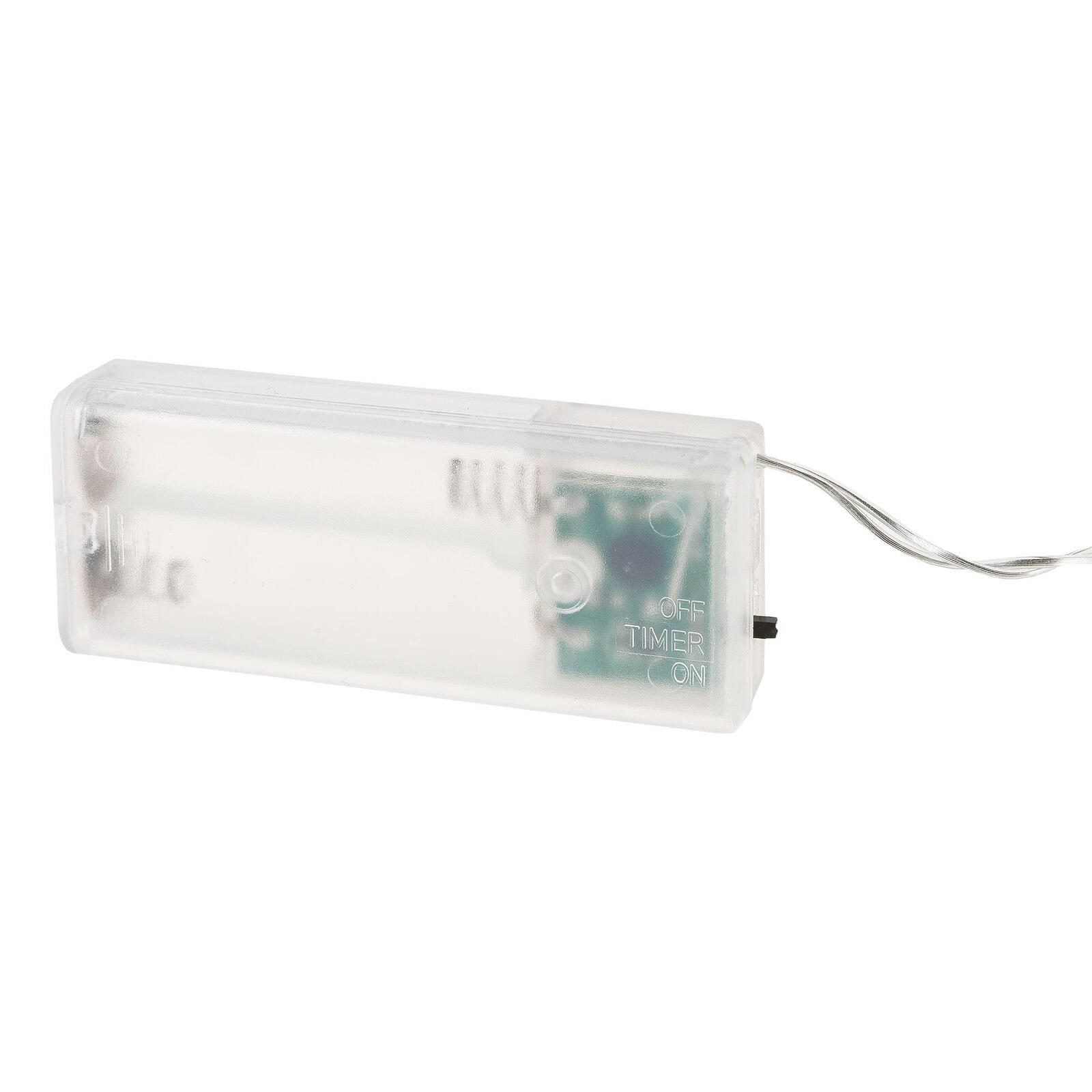 Idena Lichterkette 1 m transparent