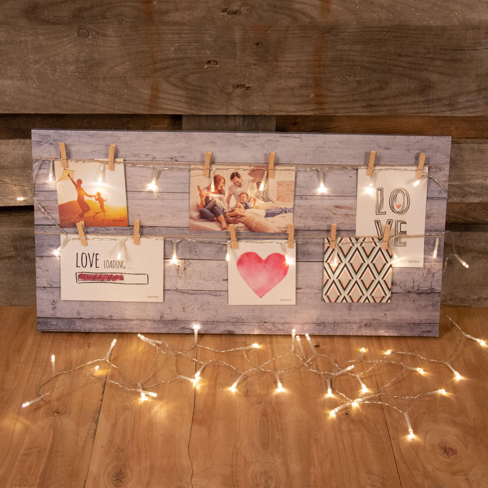 Idena Lichterkette 1 m transparent