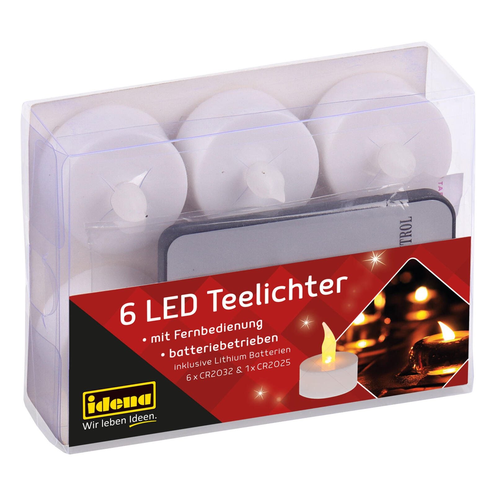 Idena LED-Teelichter weiß