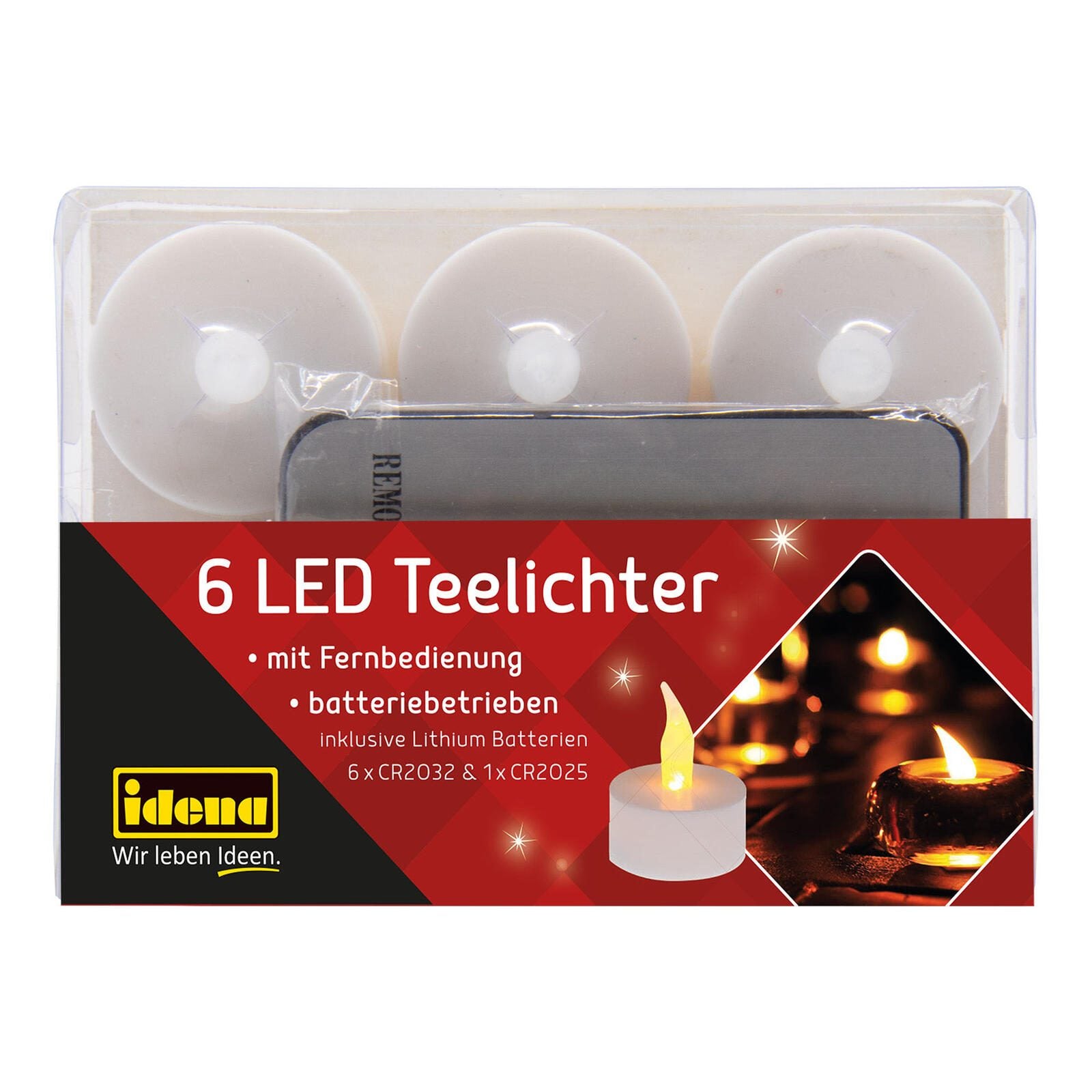 Idena LED-Teelichter weiß