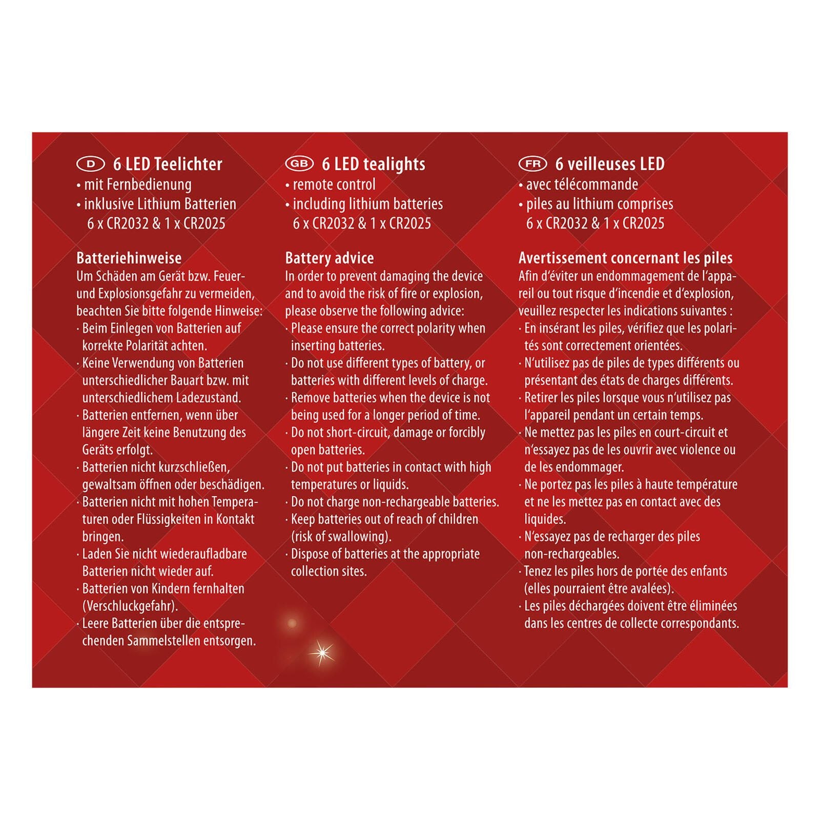 Idena LED-Teelichter weiß