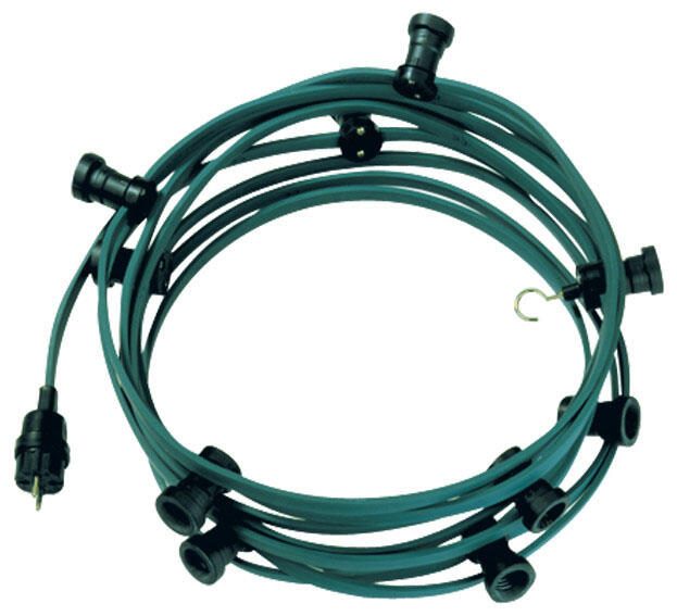 BACHMANN Lichterkette 10 m dunkelgrün