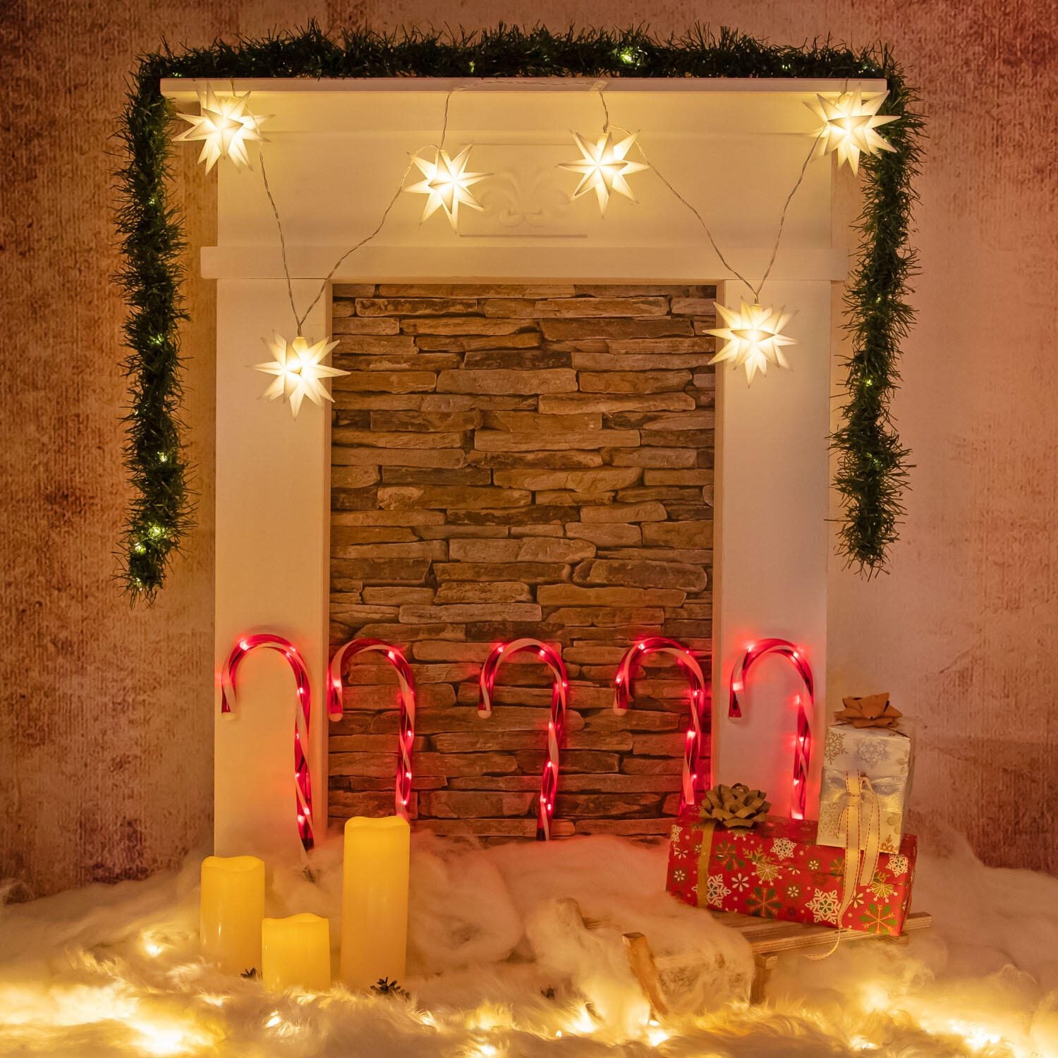 Idena Lichterkette 7.7 m weiß