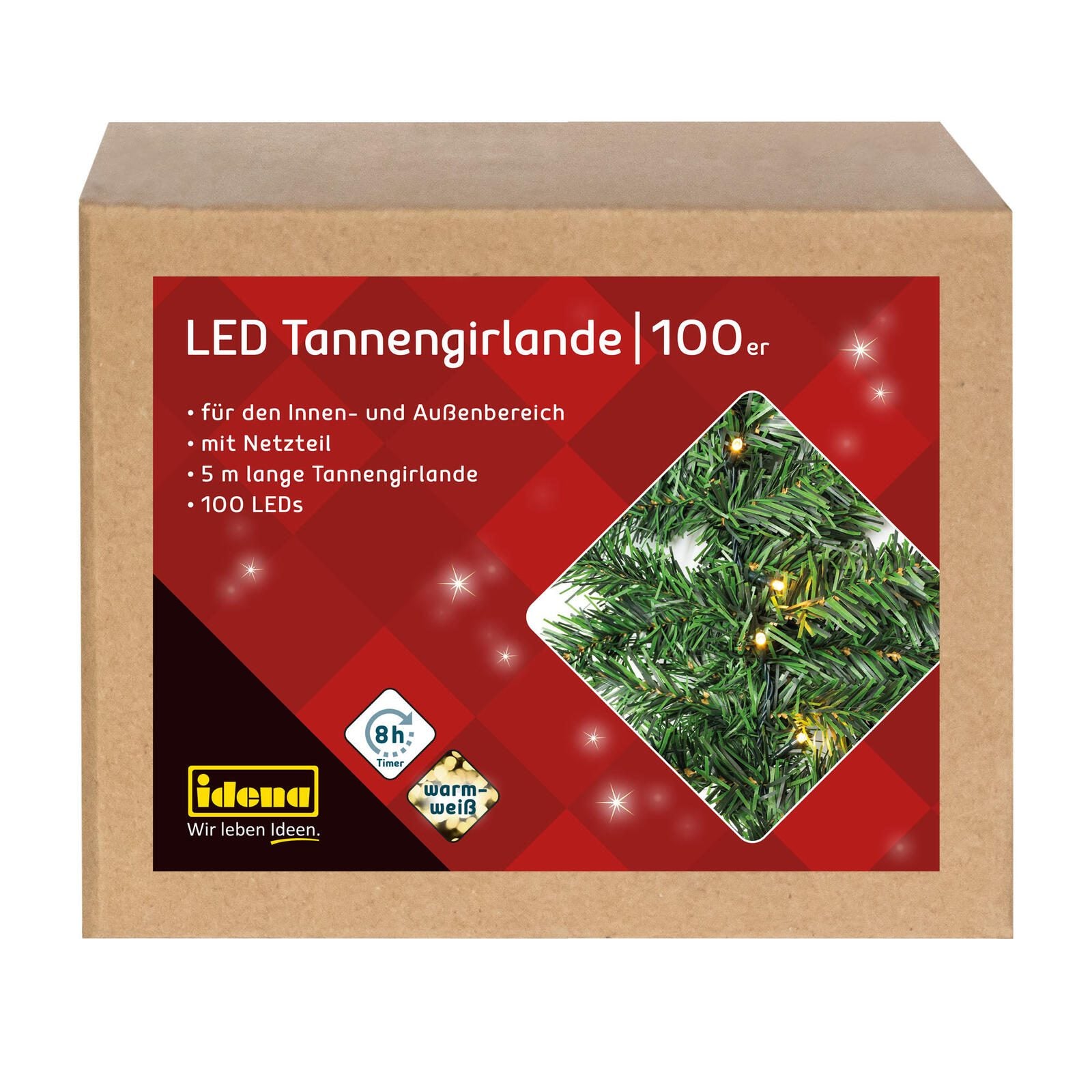 Idena Lichterkette 5 m grün