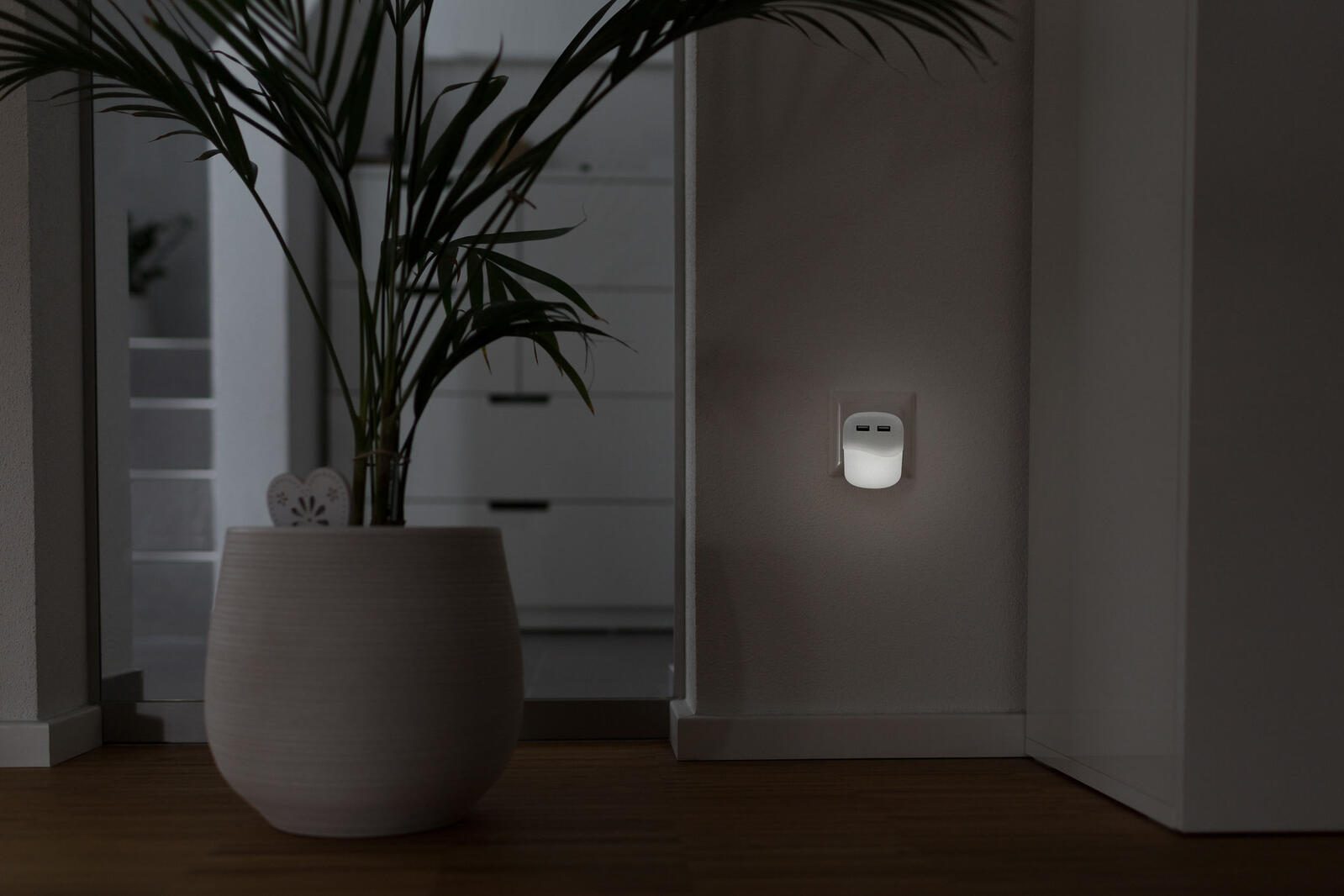 ANSMANN Nachtlicht 7.2 cm weiß