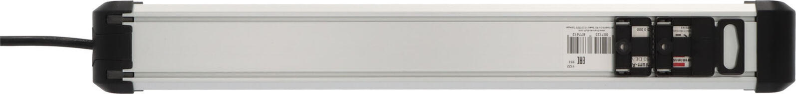 brennenstuhl Steckdosenleiste mit Schalter Premium-Alu-Line 3 m