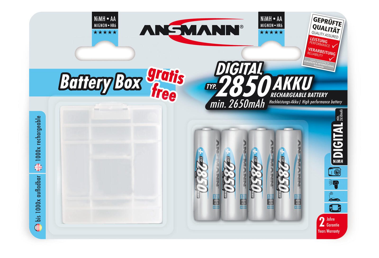 ANSMANN Akkus Mignon AA 1.2 V